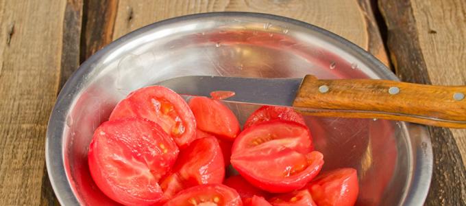 Помидоры в томатном соке на зиму Как закрыть томаты в томатном соке